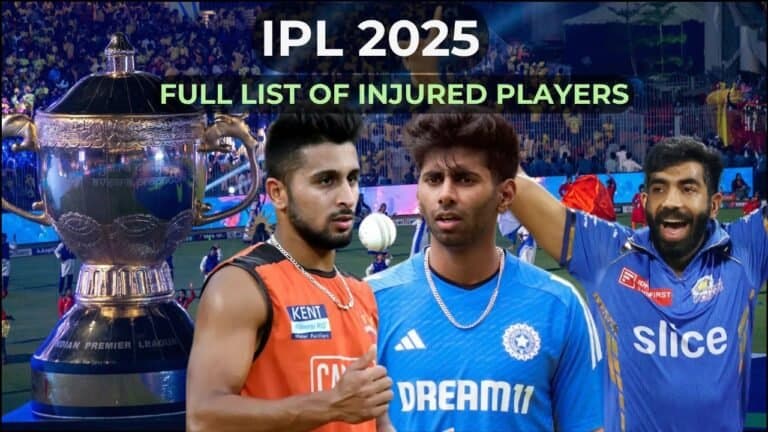 IPL 2025: List of Injured Players, Big Blow for Many Teams